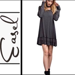 Anthropologie Easel Ruffle Tunic Dress